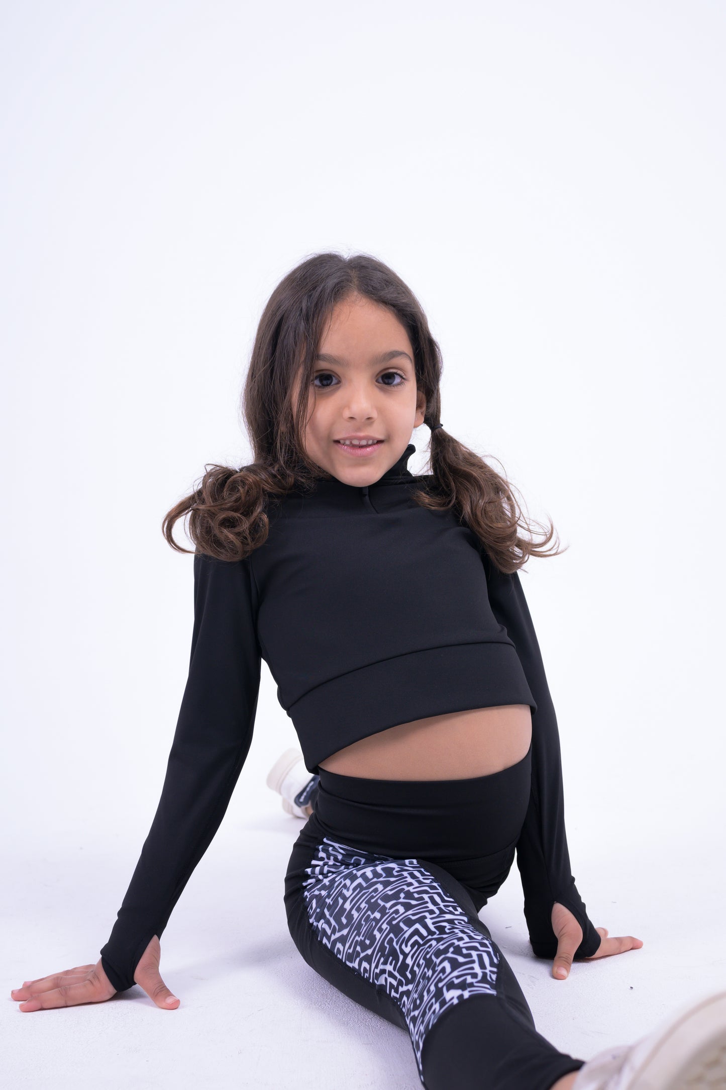 Black Long Sleeve Active Top