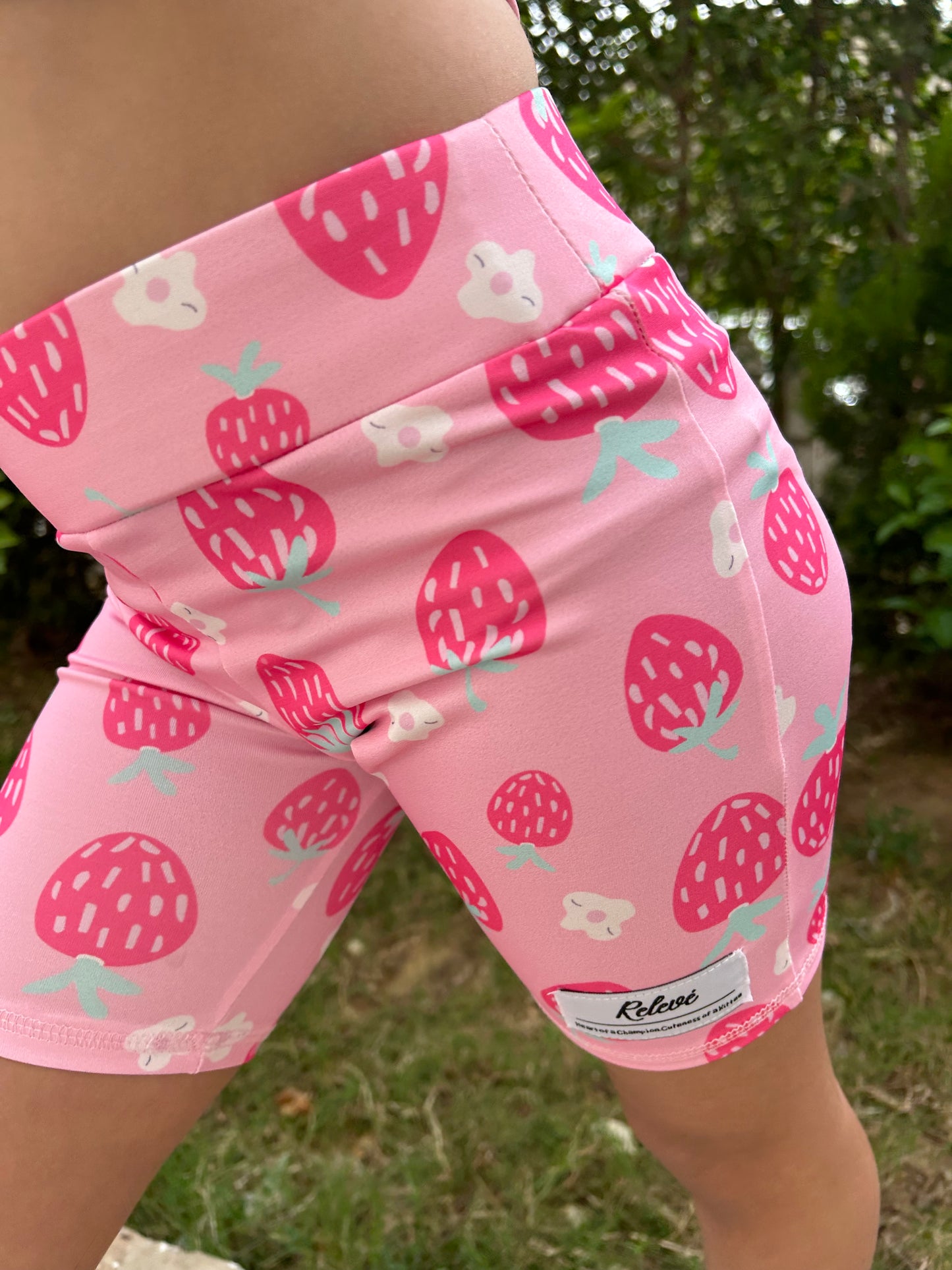 Strawberry Comfy Biker Shorts