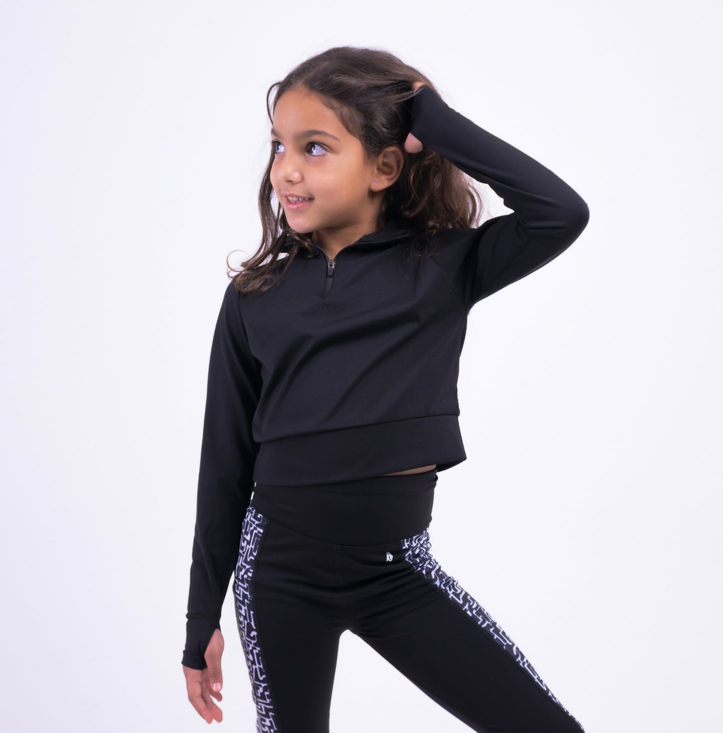 Black Long Sleeve Active Top