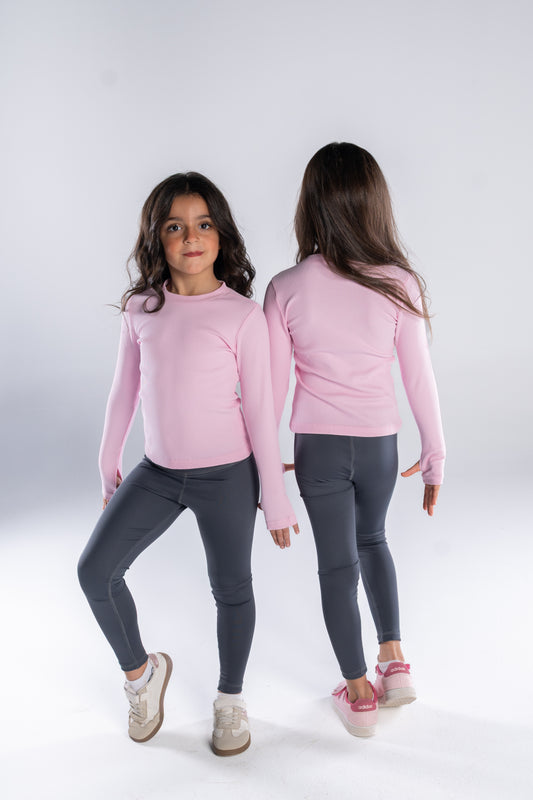 Cotton Flex Long Sleeve Top (3 Colors Available)